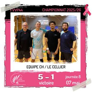 Rencontre J8 de la CH : Vigneux contre Le Cellier (victoire)
